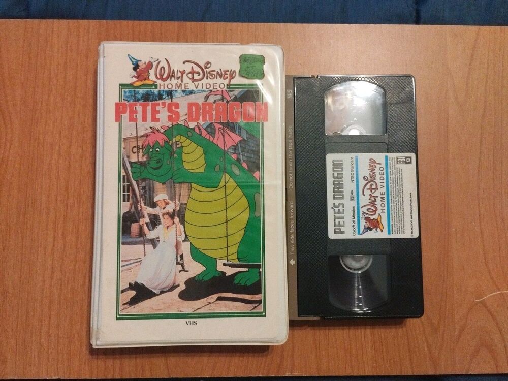 Pete's Dragon (VHS, 1977) Disney Rare Early Rental Release Clamshell